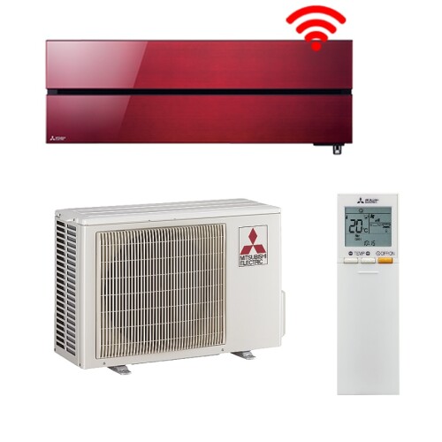 mitsubishi wsh ln25i red airconditioner